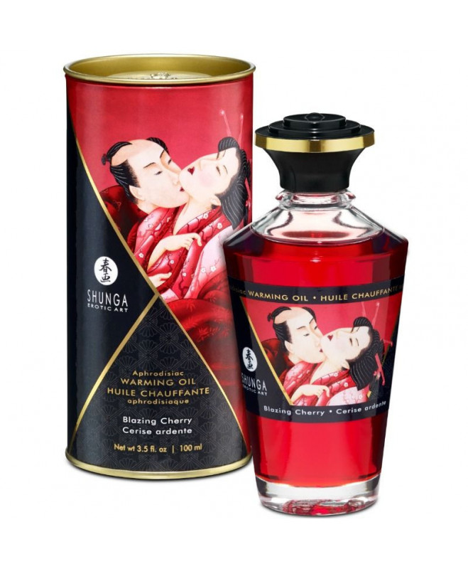 SHUNGA AFRODIZIAKAS ŠILDANTIS ALIEJUS BLAZING Cherry 100 ml