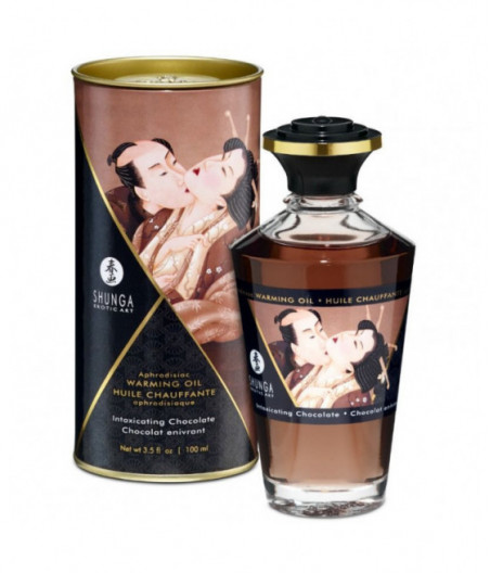 SHUNGA MASSAGE OIL WITH HEAT EFFECT INTENSE CHOCOLATE FLAVOR 100 ML