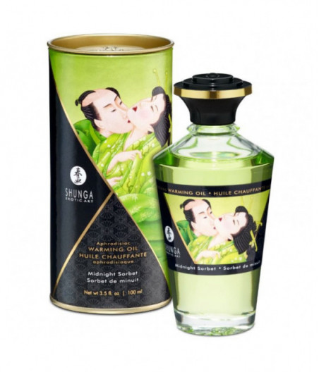 SHUNGA MASSAGE OIL WITH HEAT EFFECT MIDNIGHT SORBT FLAVOR 100 ML