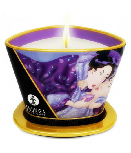 SHUNGA MINI CARESS BY CANDLELIGHT MASSAGE CANDLE LIBIDO EXOTIC FRUITS 170 ML