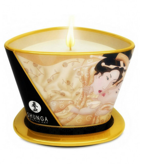 SHUNGA MINI CARESS BY CANDELIGHT VANILLA MASSAGE CANDLE 170 ML