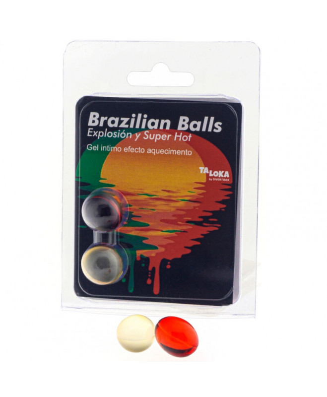 TALOKA - 2 BRAZILIAN BALLS SUPER HOT EFECT EXCITING GEL