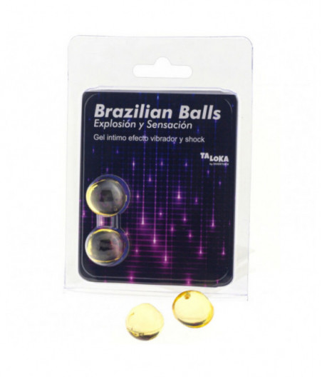 TALOKA 2 BRAZILIAN BALLS VIBRATING & SHOCK EFFECT EXCITING GEL