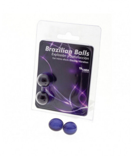 TALOKA 2 BRAZILIAN BALLS ELECTRIC VIBRATING EFFECT EXCITING GEL