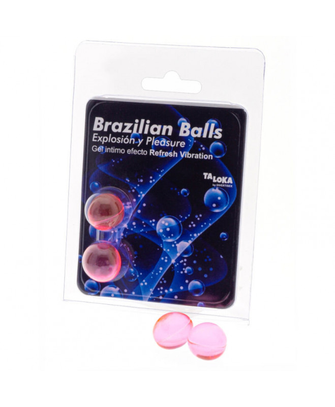 TALOKA - 2 BRAZILIAN BALLS REFRESH VIBRATING EFECT EXCITING GEL