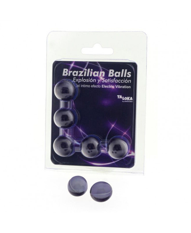 TALOKA - 5 BRAZILIAN BALLS ELEKTRINIS VIBRAVIMO EFEKTO jaudinantis gelis