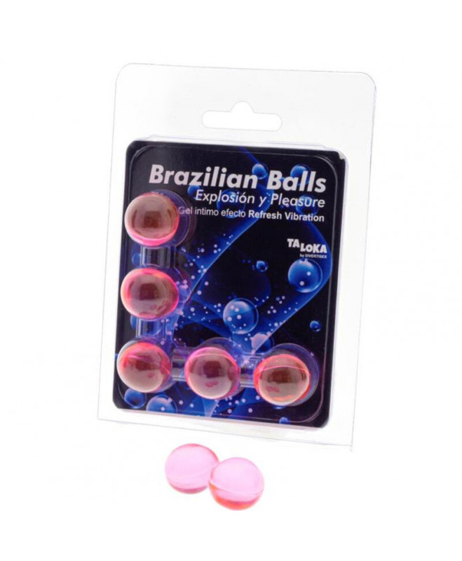 TALOKA - 5 BRAZILIAN BALLS REFRESH VIBRATING EFECT EXCITING GEL