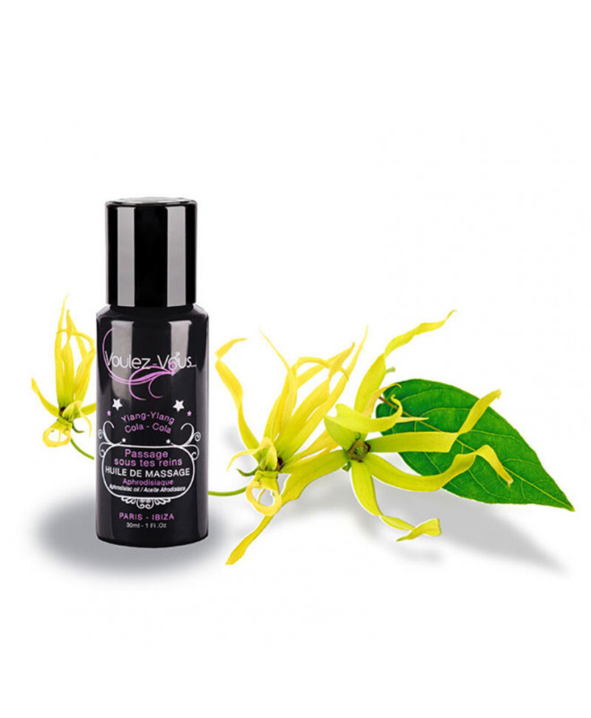 VOULEZ-VOUS MASAŽINIS ALIEJUS AFRODIZIAKAS - YLANG-YLANG & COLA 30 ml