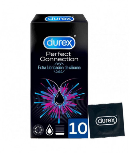 DUREX PERFECT CONNECTION SILICONE EXTRA LUBRIFICATION 10 UNITS