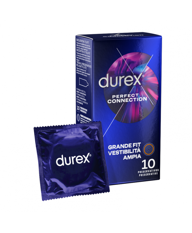 DUREX PERFECT CONNECTION SILICONE EXTRA SUTEPIMAS 10 VIENETŲ 4