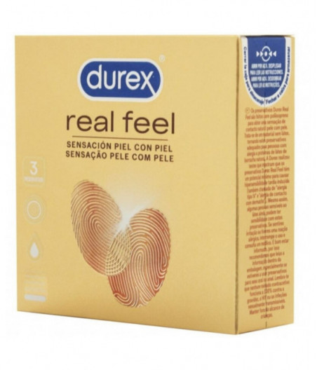 DUREX REAL FEEL CONDOMS 3 UNITS