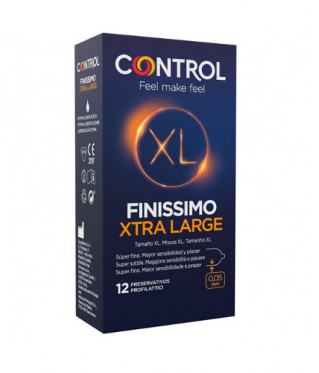 CONTROL FINISSIMO XL CONDOMS 12 UNITS