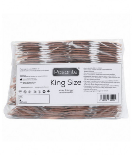 PASANTE CONDOMS KING SIZE BAG 144 UNITS