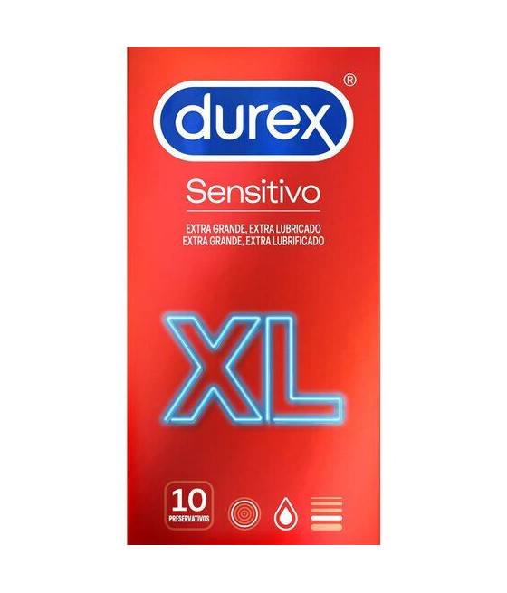 DUREX SENSITIVE XL prezervatyvai 10 Vnt