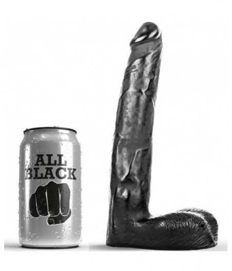 ALL BLACK DILDO REALISTIC 21 CM