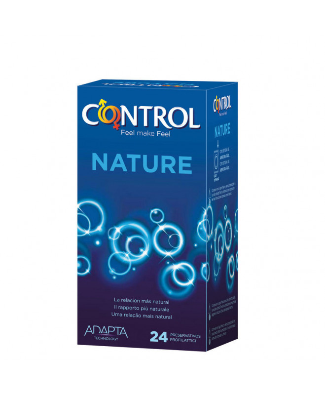 KONTROLĖS ADAPTA NATURE prezervatyvai 24 Vnt 3