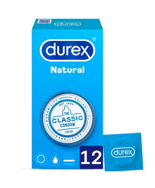 DUREX NATURAL PLUS 12 VIENETŲ