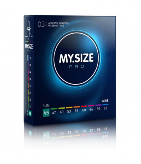 MY SIZE PRO CONDOMS 45 MM 3 UNITS