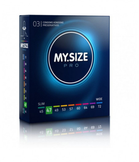 MY SIZE PRO CONDOMS 47 MM 3 UNITS