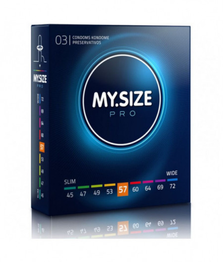 MY SIZE PRO CONDOMS 57 MM 3 UNITS