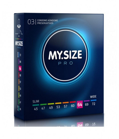 MY SIZE PRO CONDOMS 64 MM 3 UNITS