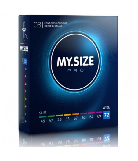 MY SIZE PRO CONDOMS 72 MM 3 UNITS