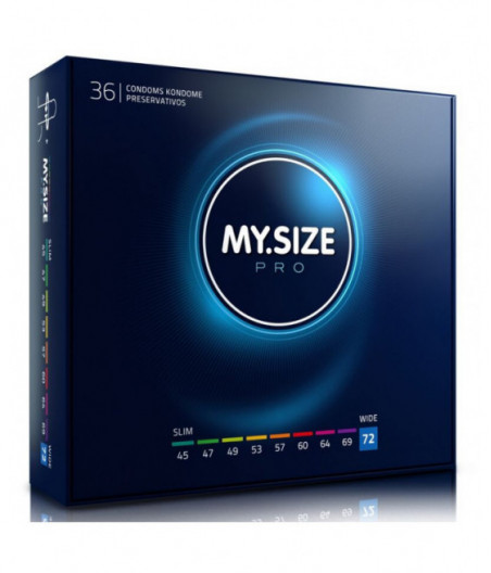 MY SIZE PRO CONDOMS 72 MM 36 UNITS