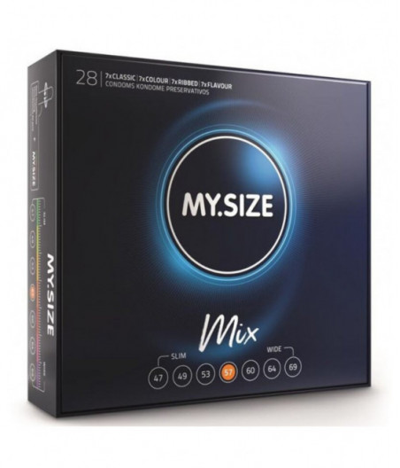 MY SIZE MIX CONDOMS 57 MM 28 UNITS