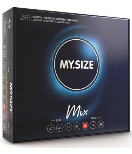 MY SIZE MIX CONDOMS 60 MM 28 UNITS