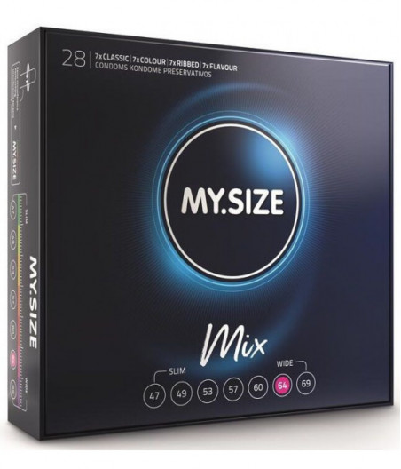 MY SIZE MIX CONDOMS 64 MM 28 UNITS