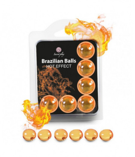 SECRETPLAY SET 6 BRAZILIAN BALLS HEAT EFFECT