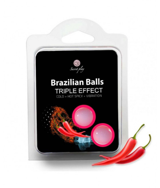 SECRET PLAY SET 2 BRAZILIAN BALLS TRIKO EFEKTAS