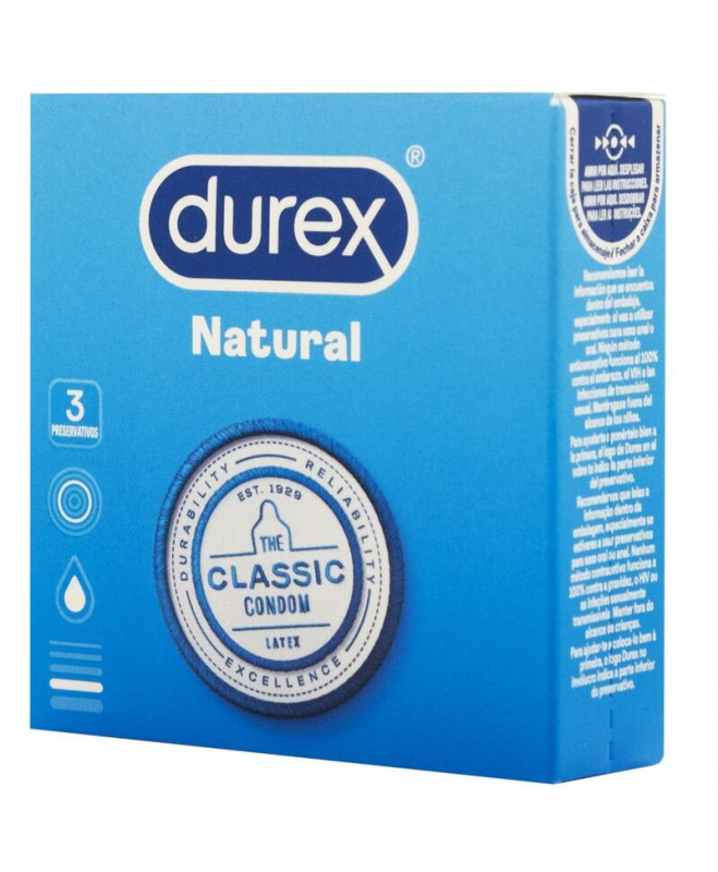 DUREX NATURAL CLASSIC 3 VIENETAI