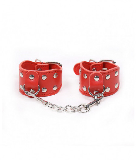 OHMAMA FETISH ADJUSTABLE HANDCUFFS WITH METAL CHAIN