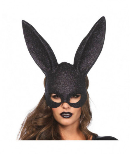 LEG AVENUE GLITTER MASQUERADE RABBIT MASK