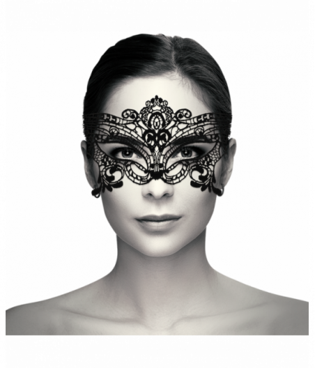 COQUETTE CHIC DESIRE WIDE BLACK LACE MASK