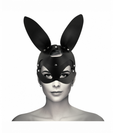 COQUETTE CHIC DESIRE VEGAN LEATHER MASK WITH RABBIT EARS