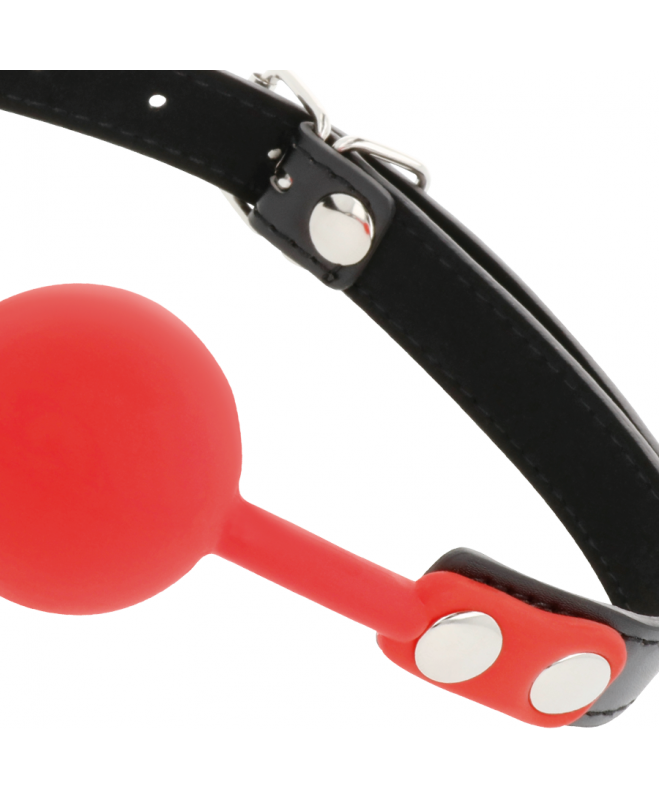 DARKNESS BALL SILICONE GAG RED