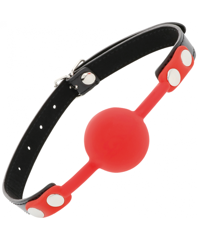 DARKNESS BALL SILICONE GAG RED 4