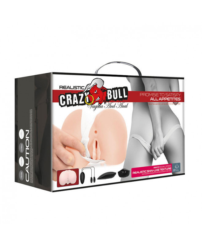 CRAZY BULL – REALIŠKAS išangė ir makštis SU VIBRACIJA 8 10