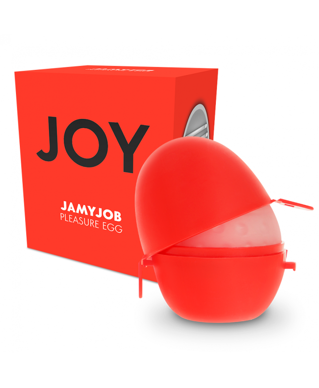 JAMYJOB EGG MASTURBATOR RED VERSION DISKRETINĖ