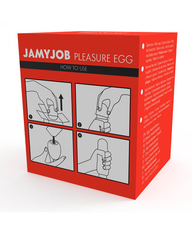 JAMYJOB EGG MASTURBATOR RED VERSION DISKRETINĖ 10