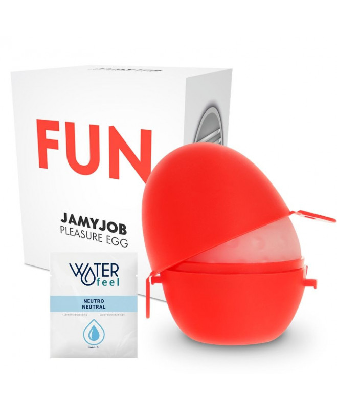 JAMYJOB EGG MASTURBATOR RED EDITION DISCRETT