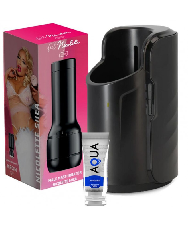 KIIROO KEON + FEEL NICOLETTE SHEA STROKER + AQUA QUALITY LUBE 50 ml