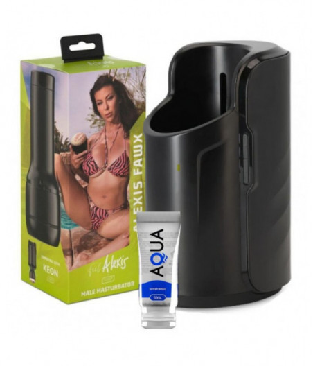 KIIROO KEON + ALEXIS FAWX STROKER + AQUA QUALITY LUBE 50 ML