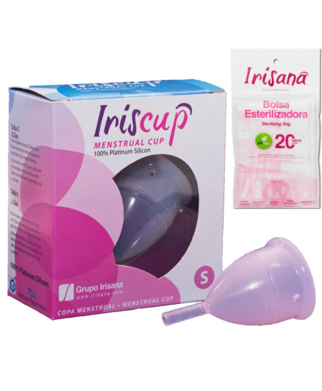 IRISCUP MENSTRUAL TAURELĖ MAŽA RAUDŽINĖ