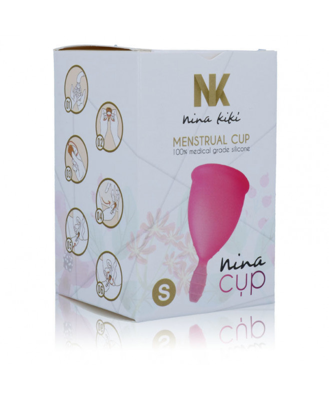 NINA CUP MENSTRUAL TAURĖS DYDIS RAUŽAS S