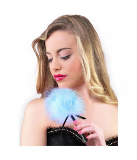 SECRETPLAY - LIGHT BLUE MARABOU DUSTER