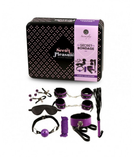 SECRETPLAY - BDSM SET 8PCS PURBLE /BLACK