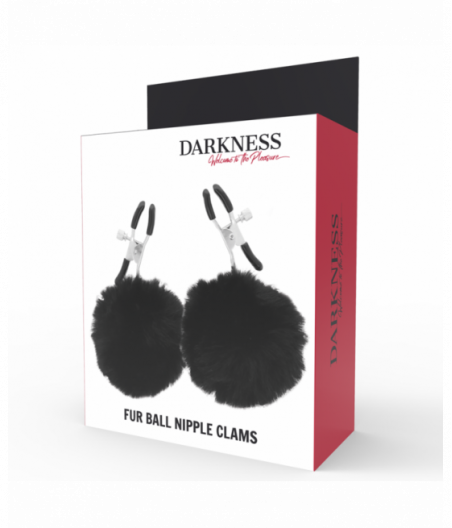 DARKNESS NIPPLE CLAMPS WITH POMS